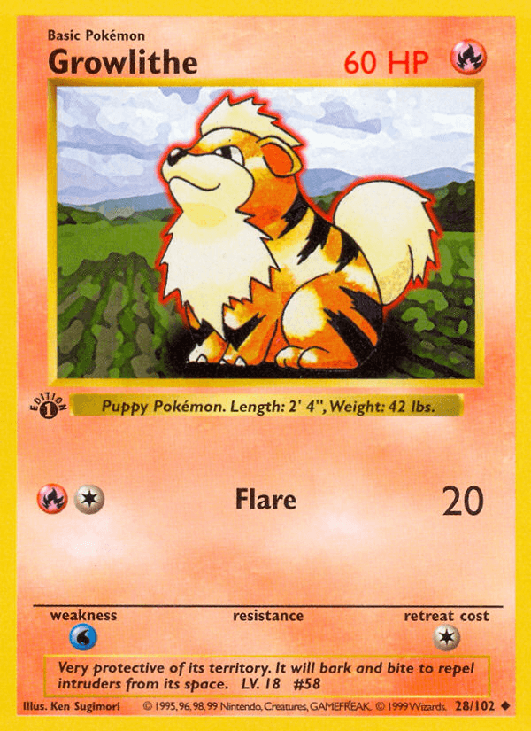 Growlithe (Base) - 28/102