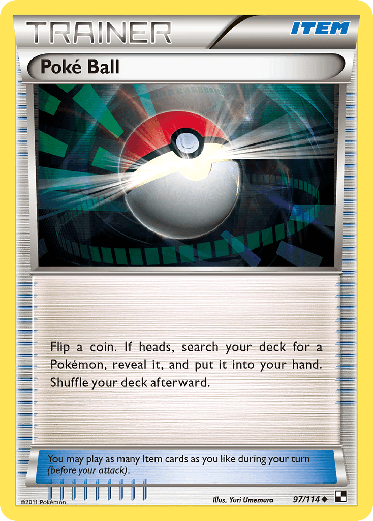 Poké Ball (Black & White) - 97/114