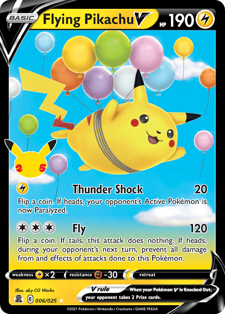 Flying Pikachu V (Celebrations) - 6/25