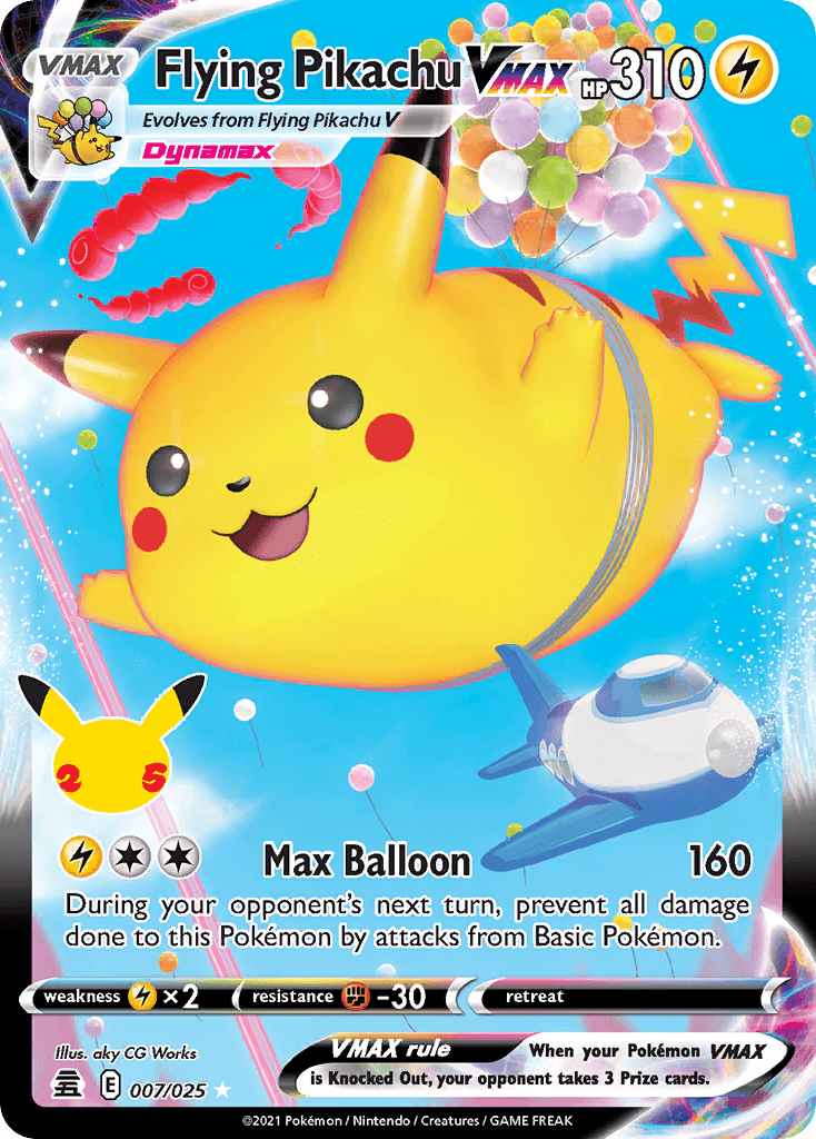 Flying Pikachu VMAX (Celebrations) - 7/25