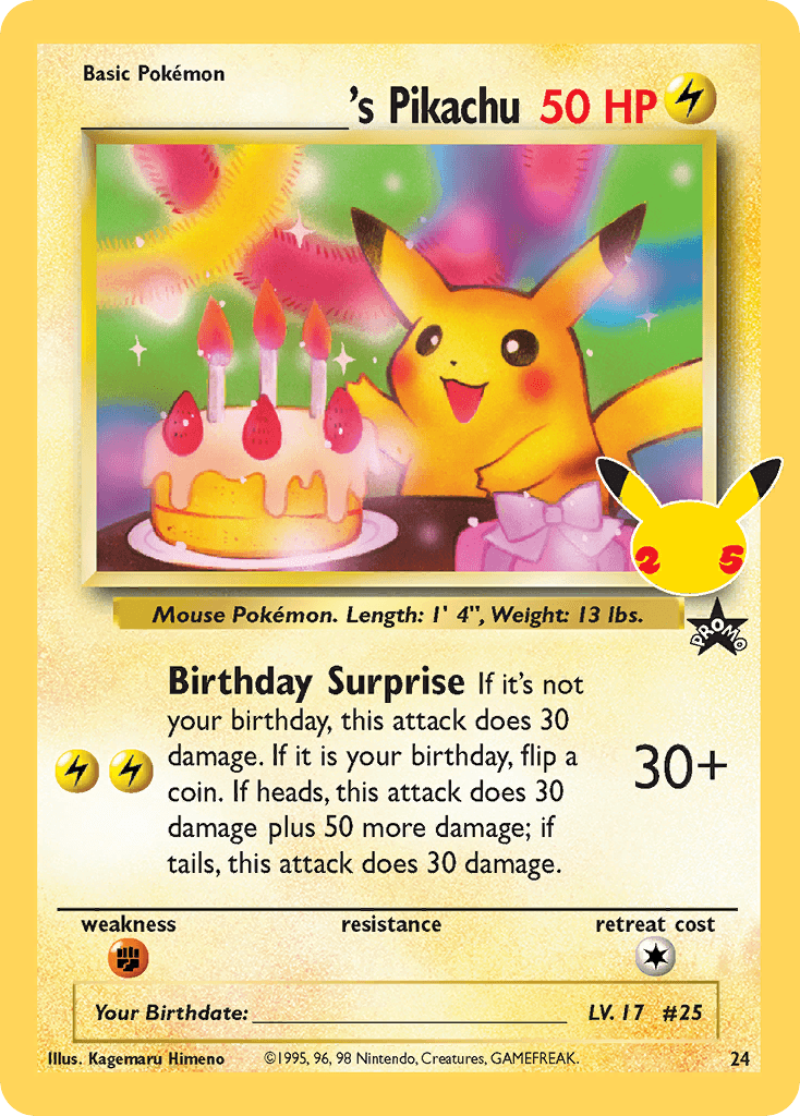 _____'s Pikachu (Celebrations: Classic Collection) - 24/25