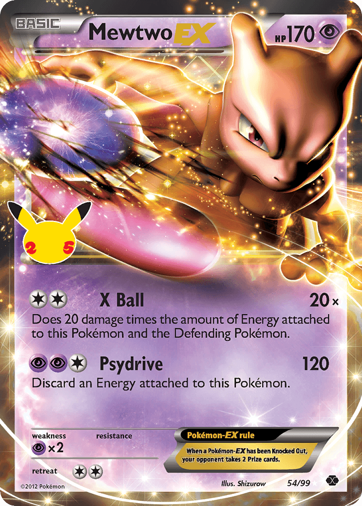 Mewtwo-EX (Celebrations: Classic Collection) - 54/25