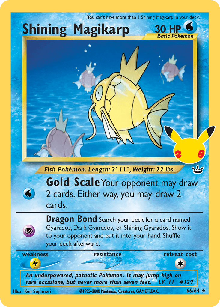 Shining Magikarp (Celebrations: Classic Collection) - 66/25