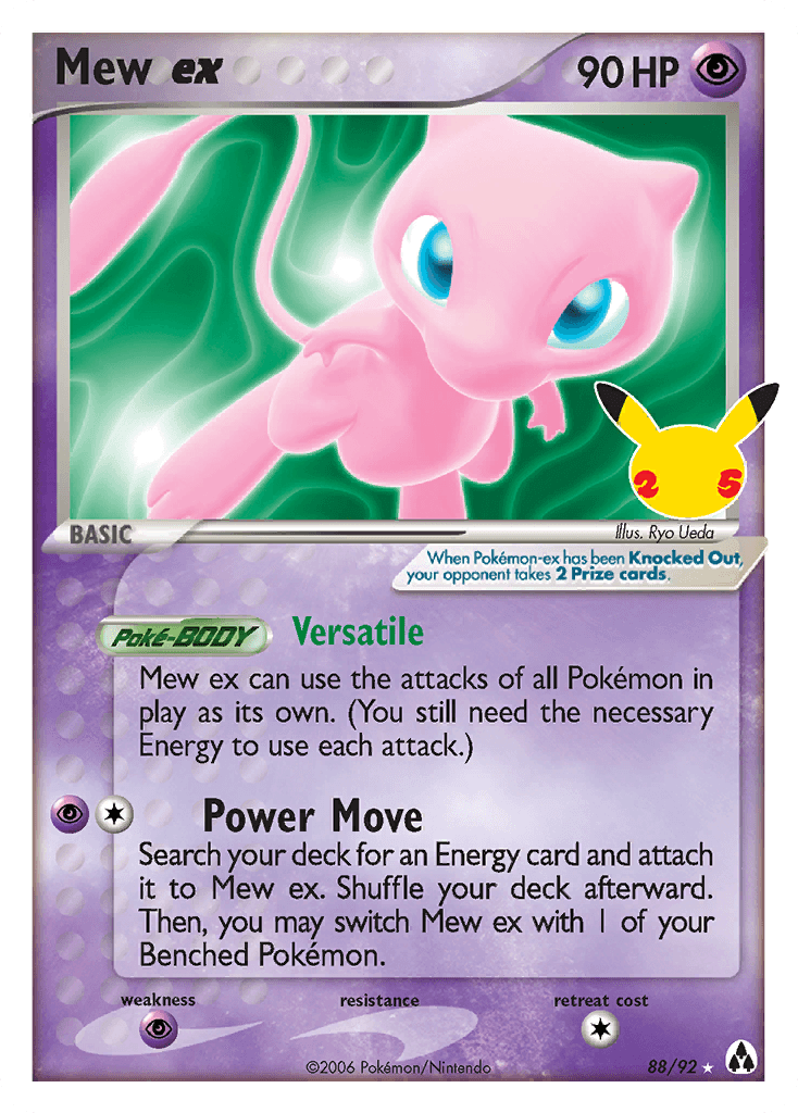 Mew ex (Celebrations: Classic Collection) - 88/25