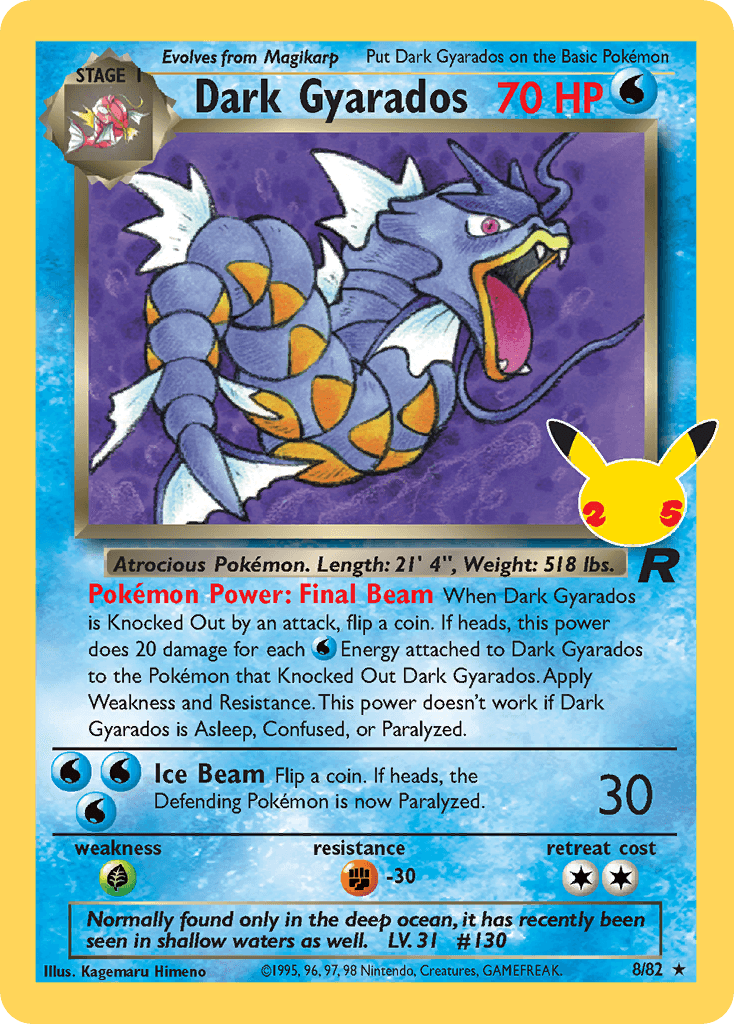 Dark Gyarados (Celebrations: Classic Collection) - 8/25