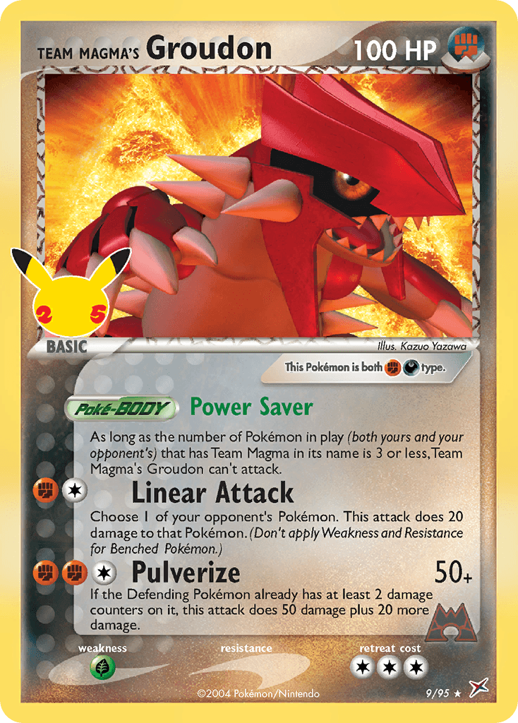 Team Magma's Groudon (Celebrations: Classic Collection) - 9/25