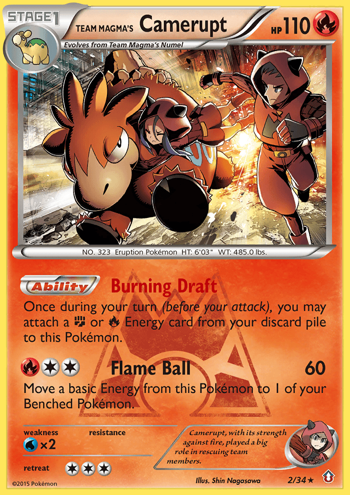 Team Magma's Camerupt (Double Crisis) - 2/34