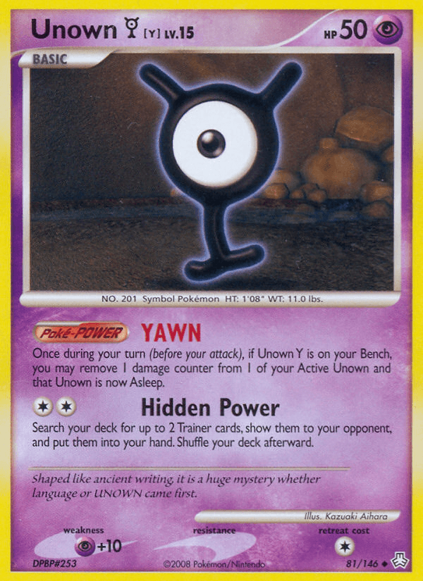 Unown Y (Legends Awakened) - 81/146