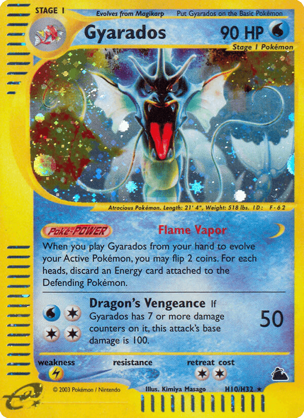 Gyarados (Skyridge) - H10/144