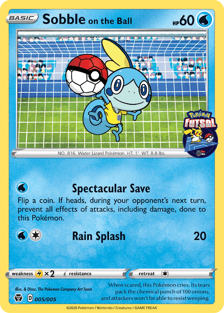 Sobble on the Ball (Pokémon Futsal Collection) - 5/5