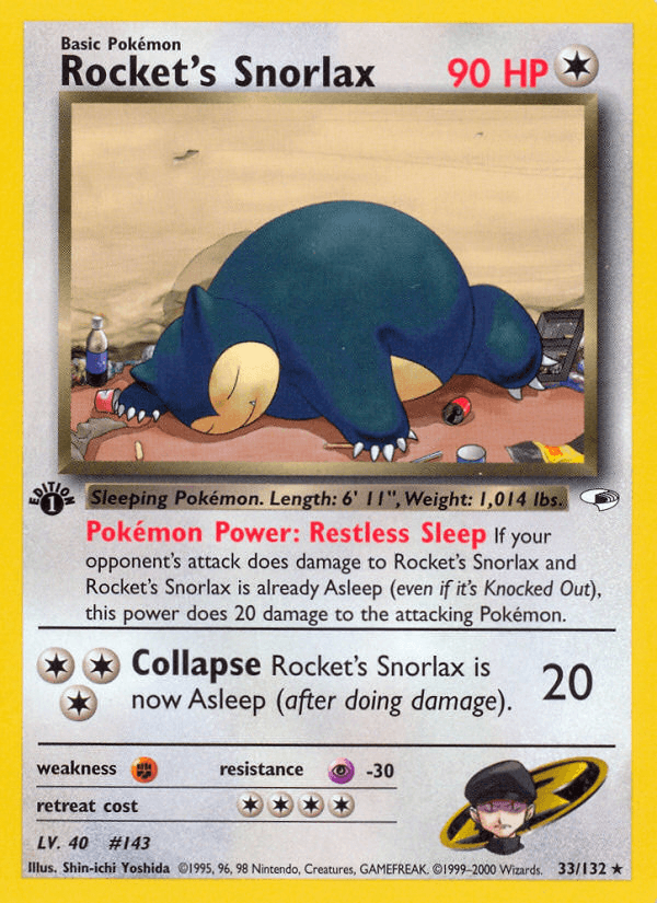 Rocket's Snorlax (Gym Heroes) - 33/132
