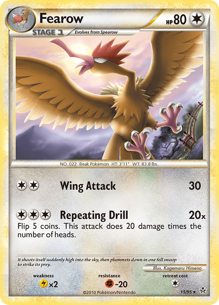 Fearow (HS—Unleashed) - 15/95