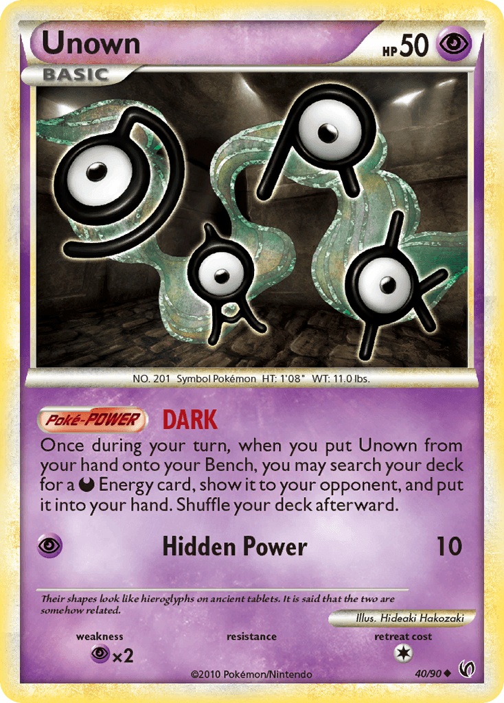 Unown (HS—Undaunted) - 40/90