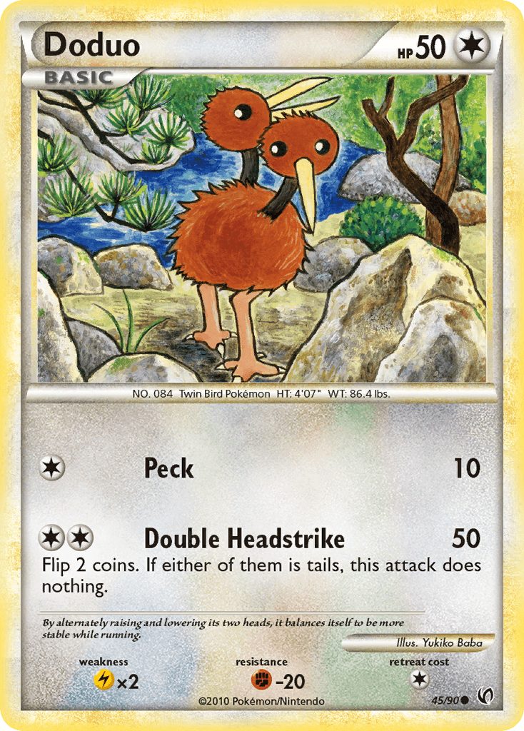 Doduo (HS—Undaunted) - 45/90