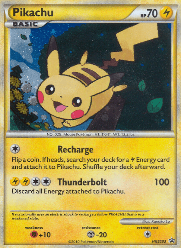 Pikachu (HGSS Black Star Promos) - HGSS03/25