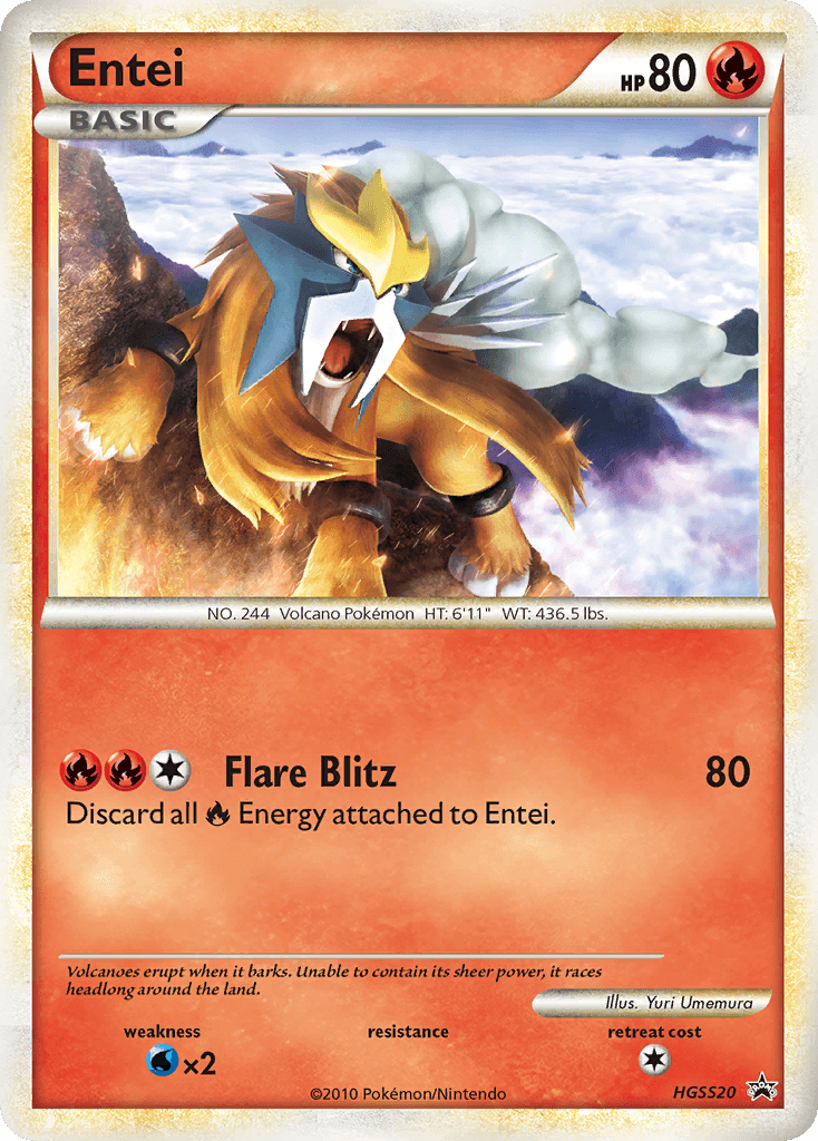 Entei (HGSS Black Star Promos) - HGSS20/25