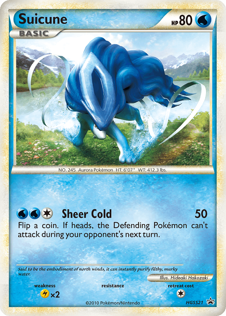 Suicune (HGSS Black Star Promos) - HGSS21/25