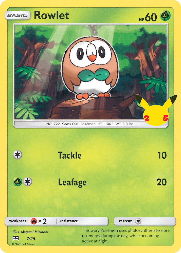 Rowlet (McDonald's Collection 2021) - 7/25