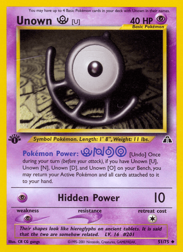 Unown [U] (Neo Discovery) - 51/75