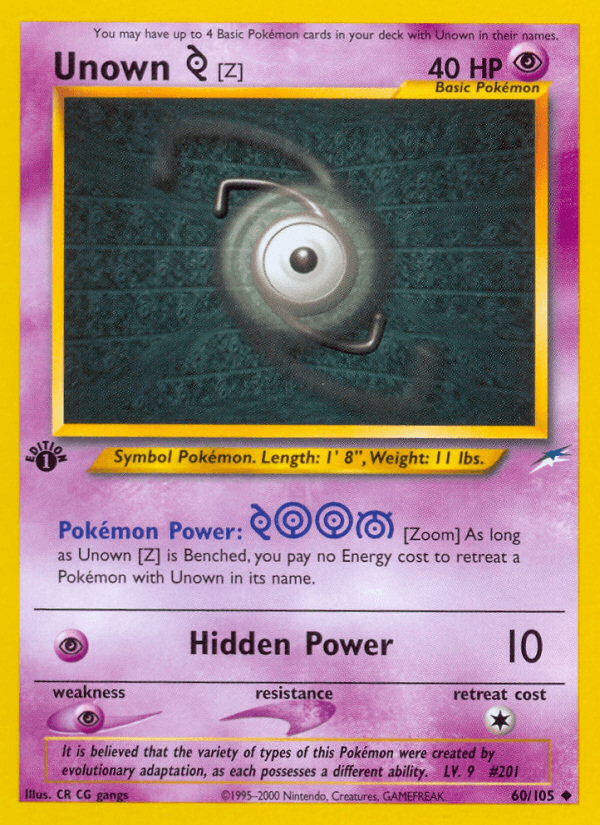 Unown [Z] (Neo Destiny) - 60/105