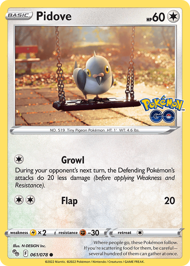 Pidove (Pokémon GO) - 61/78