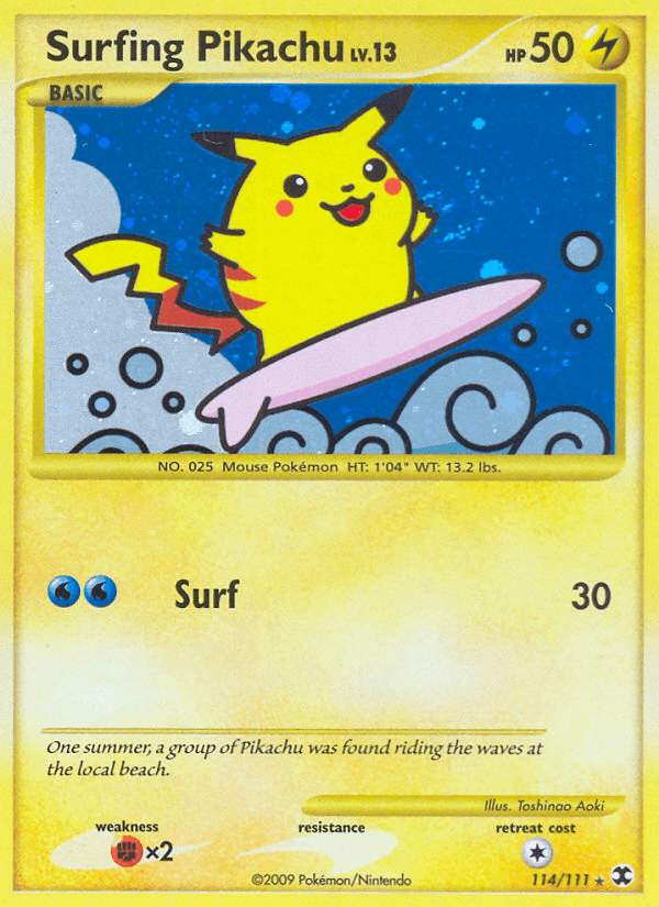 Surfing Pikachu (Rising Rivals) - 114/111