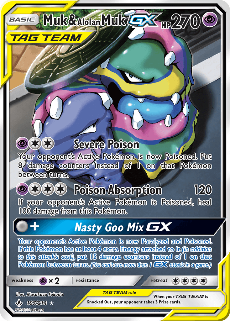 Muk & Alolan Muk-GX (Unbroken Bonds) - 197/214