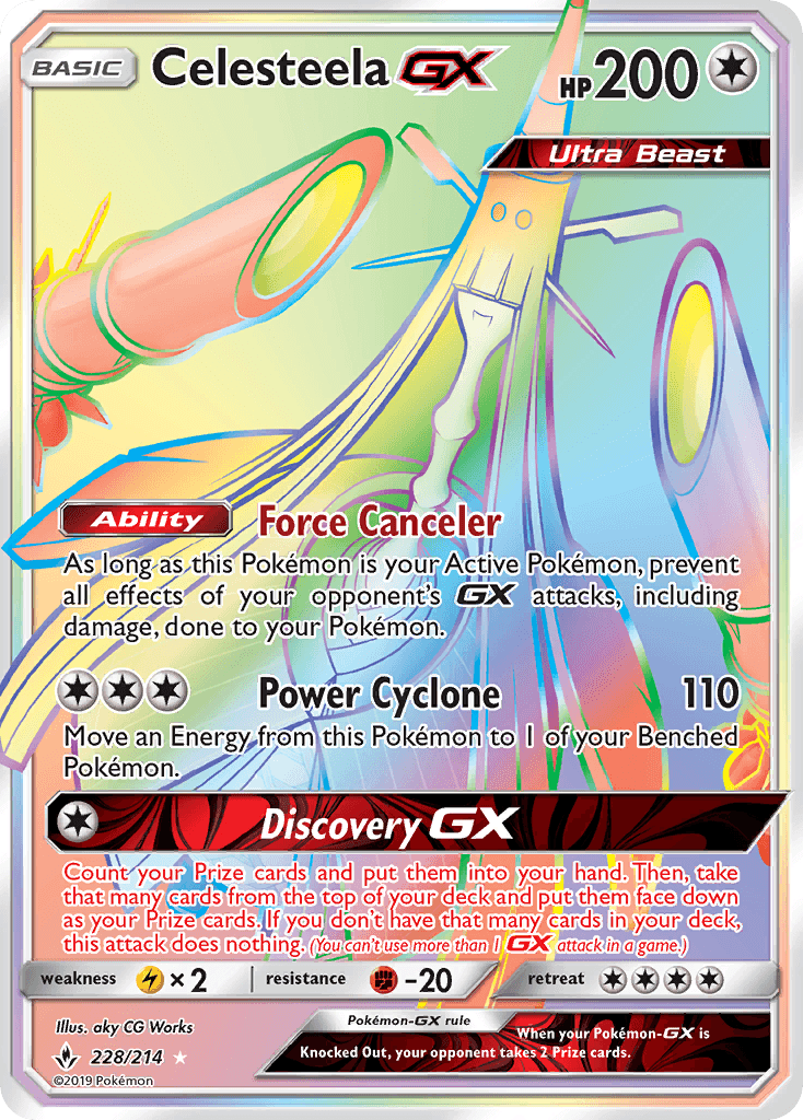 Celesteela-GX (Unbroken Bonds) - 228/214