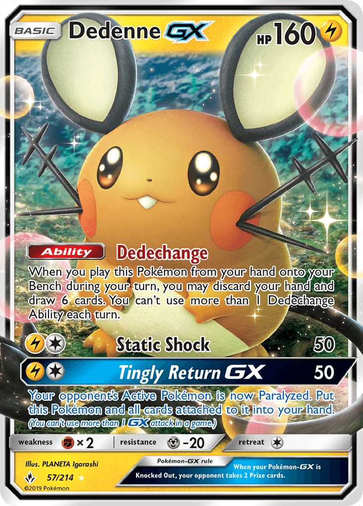 Dedenne-GX (Unbroken Bonds) - 57/214