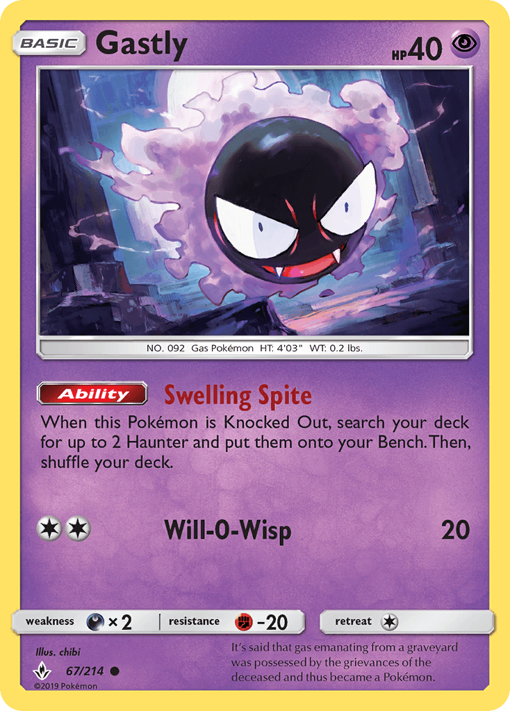 Gastly (Unbroken Bonds) - 67/214