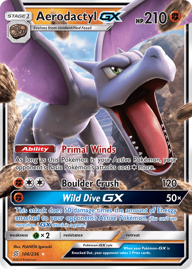 Aerodactyl-GX (Unified Minds) - 106/236