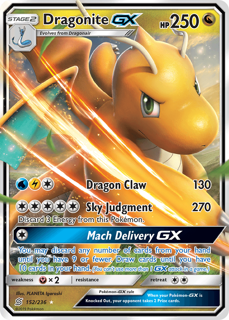 Dragonite-GX (Unified Minds) - 152/236