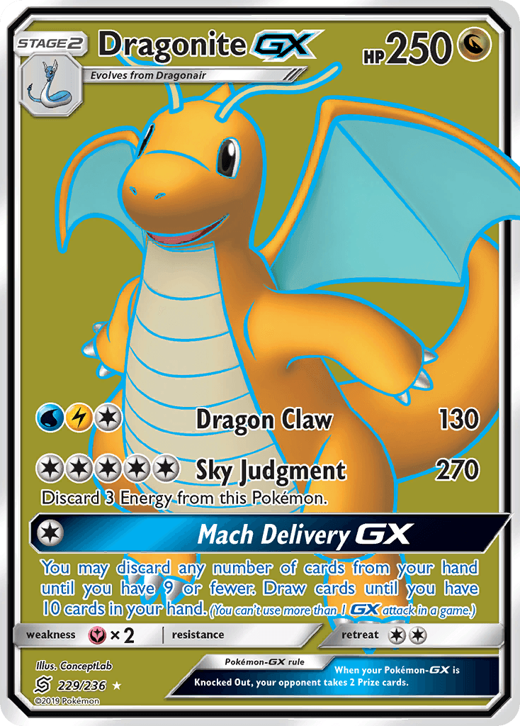 Dragonite-GX (Unified Minds) - 229/236