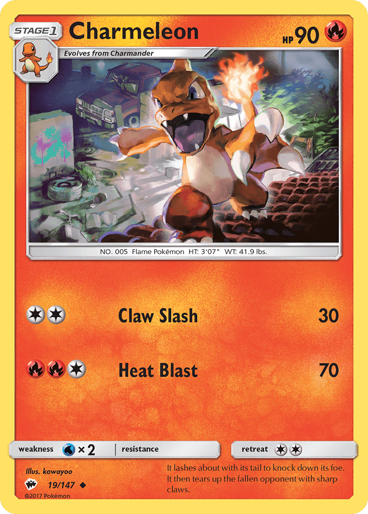 Charmeleon (Burning Shadows) - 19/147