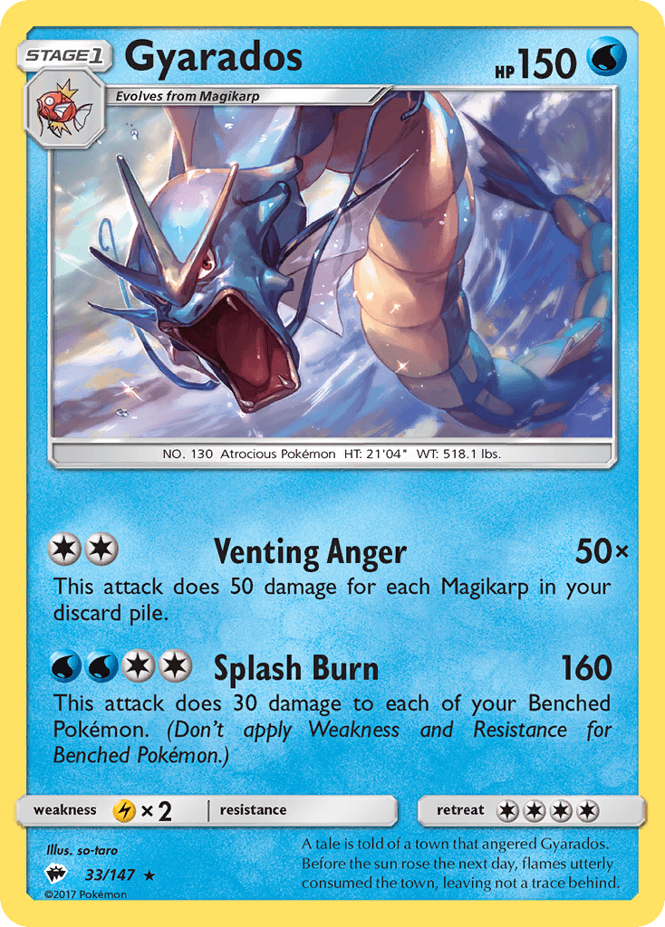 Gyarados (Burning Shadows) - 33/147