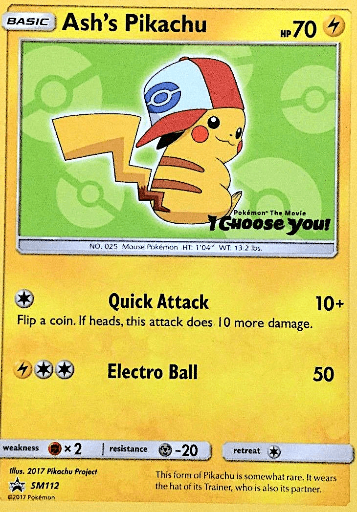 Ash's Pikachu (SM Black Star Promos) - SM112/248