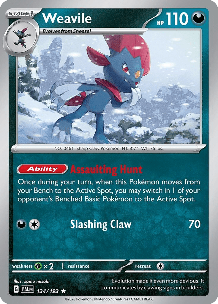 Weavile (Paldea Evolved) - 134/193