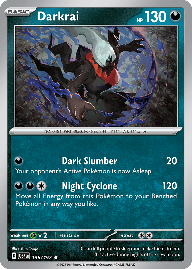 Darkrai (Obsidian Flames) - 136/197