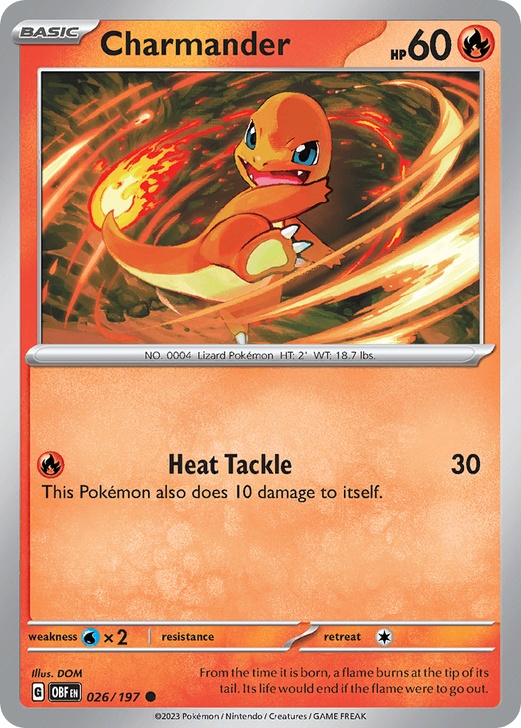 Charmander (Obsidian Flames) - 26/197