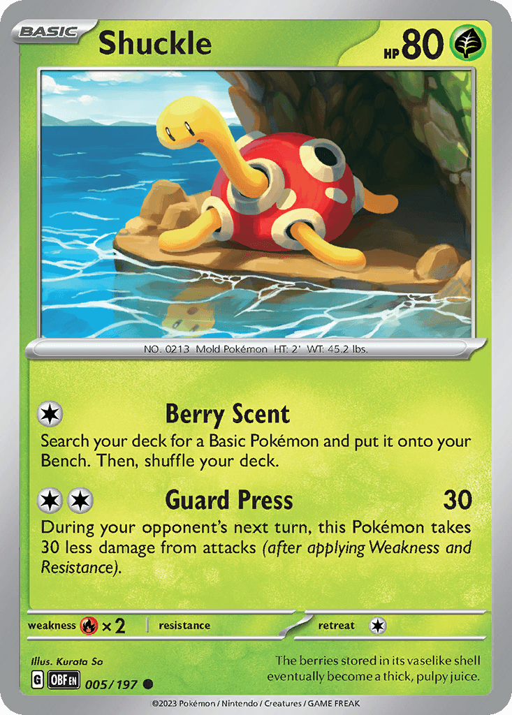 Shuckle (Obsidian Flames) - 5/197