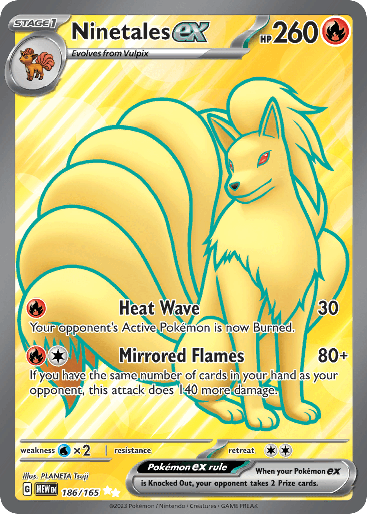 Ninetales ex (151) - 186/165