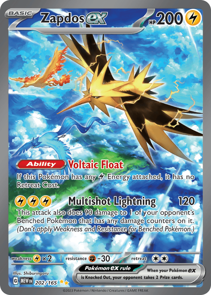 Zapdos ex (151) - 202/165