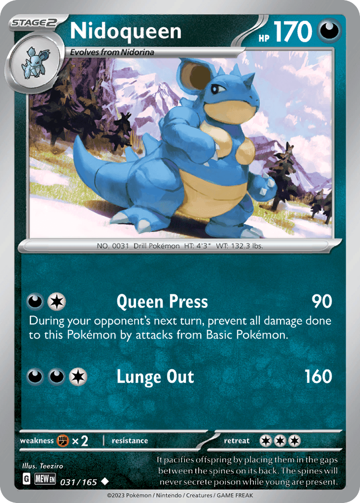 Nidoqueen (151) - 31/165