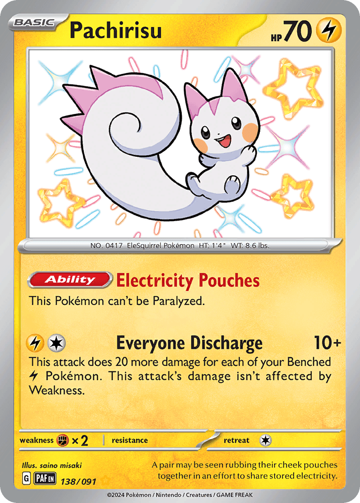 Pachirisu (Paldean Fates) - 138/91