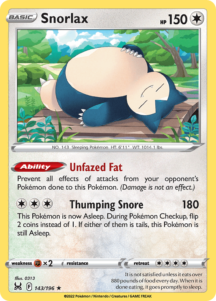 Snorlax (Lost Origin) - 143/196