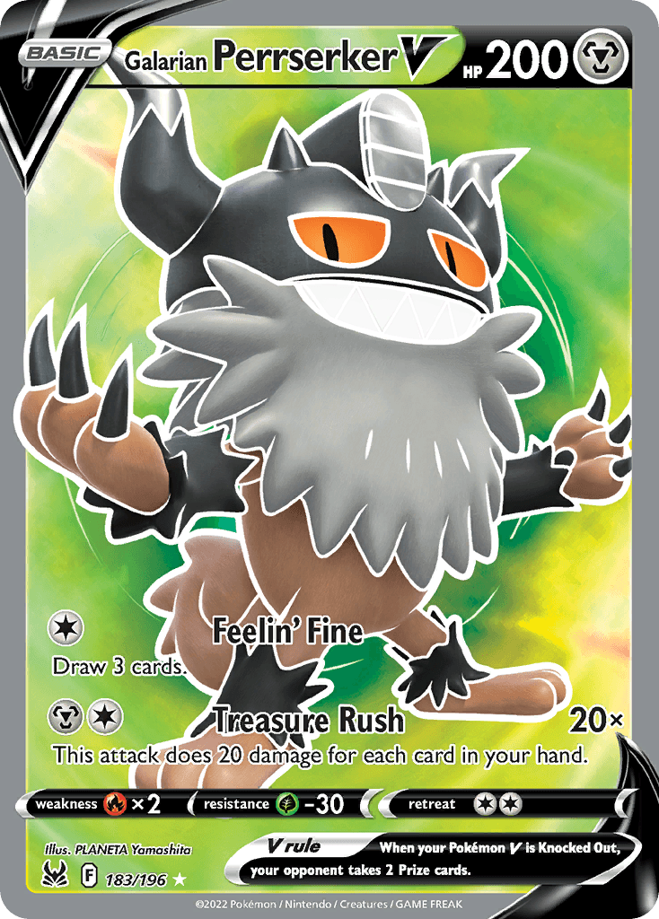 Galarian Perrserker V (Lost Origin) - 183/196