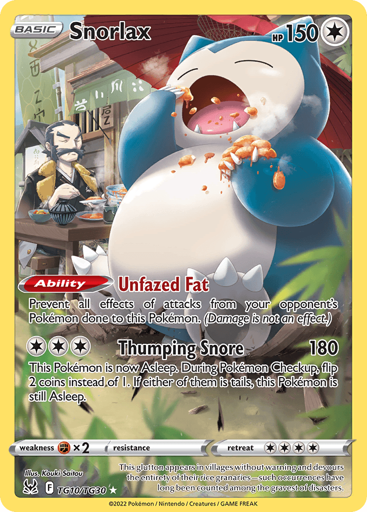 Snorlax (Lost Origin Trainer Gallery) - TG10/30