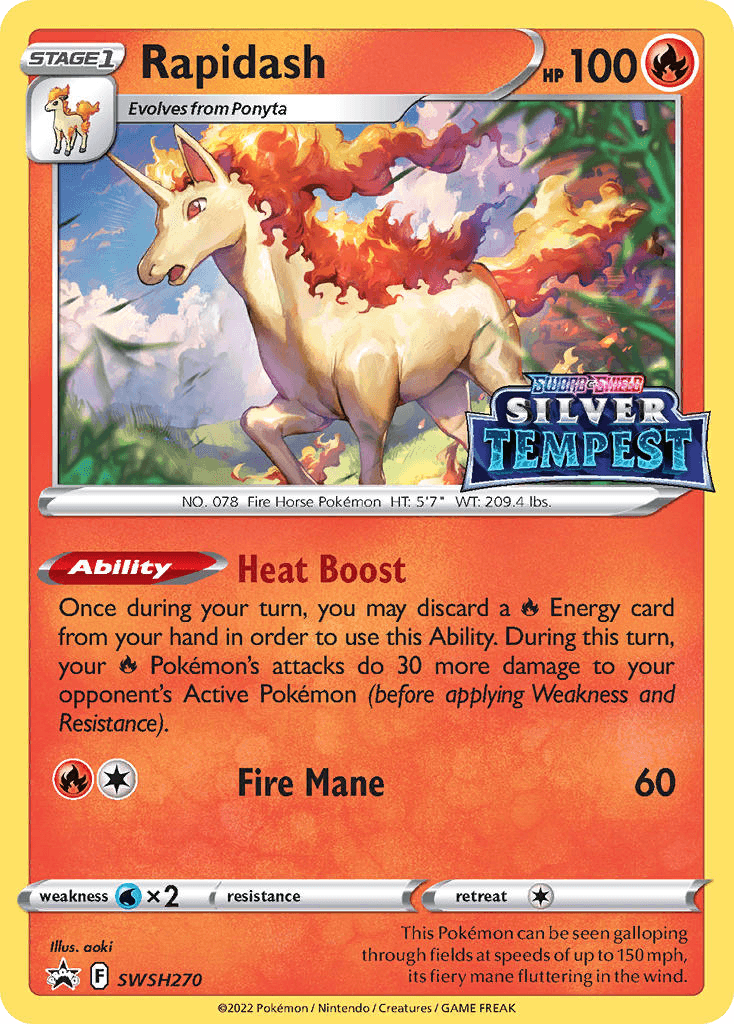 Rapidash (SWSH Black Star Promos) - SWSH270/307