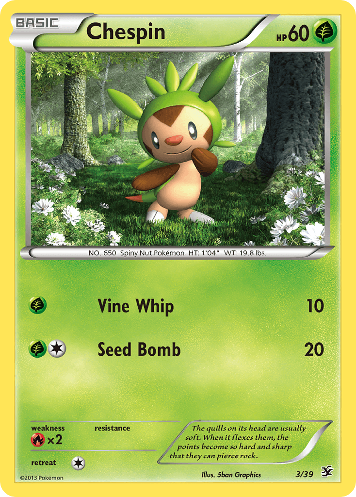 Chespin (Kalos Starter Set) - 3/39