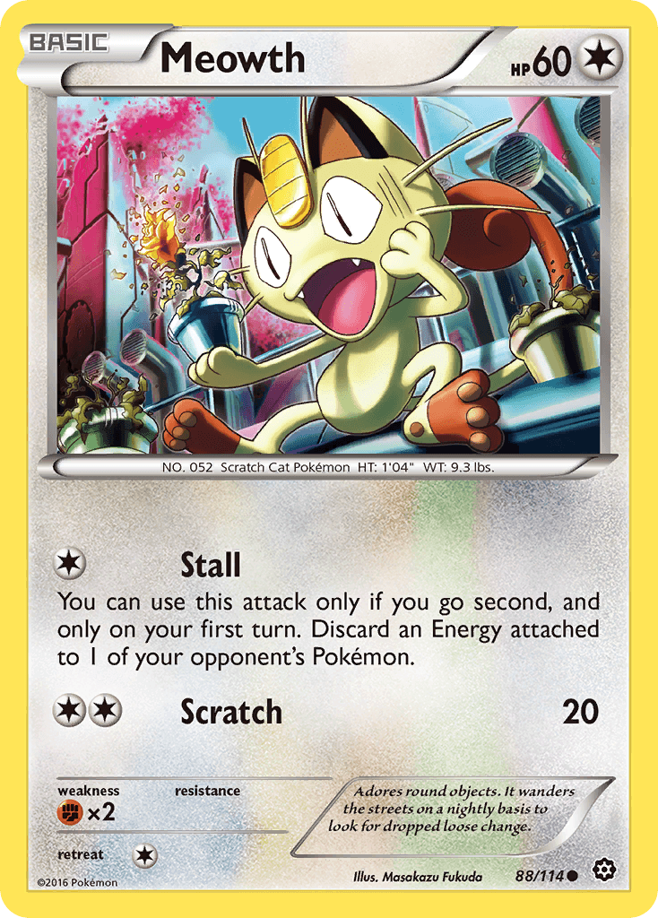 Meowth (Steam Siege) - 88/114